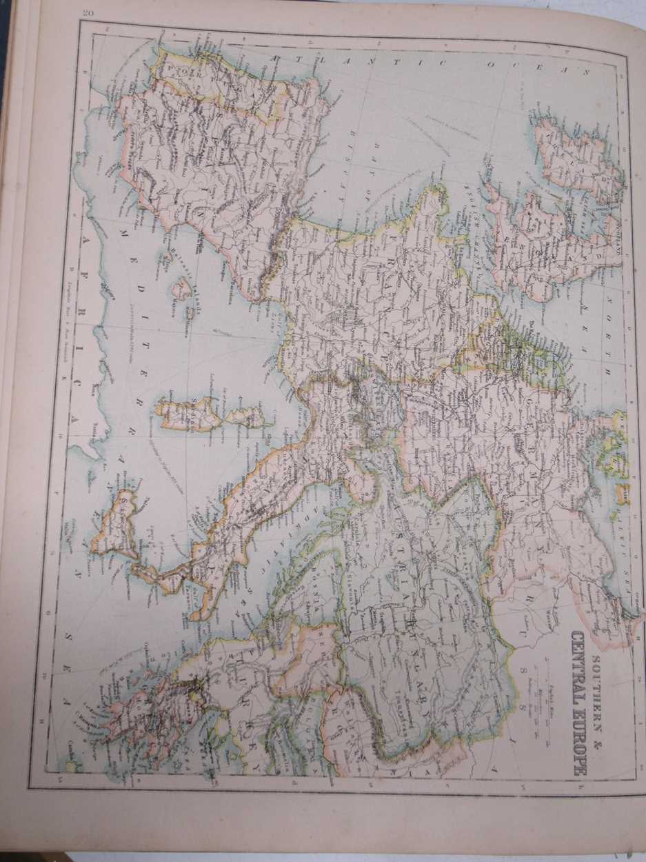 A Collins' complete Atlas, with 80 coloured lithographed maps, no date - Image 4 of 5