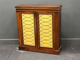 A Regency mahogany chiffonier, with grill doors 91cm wide