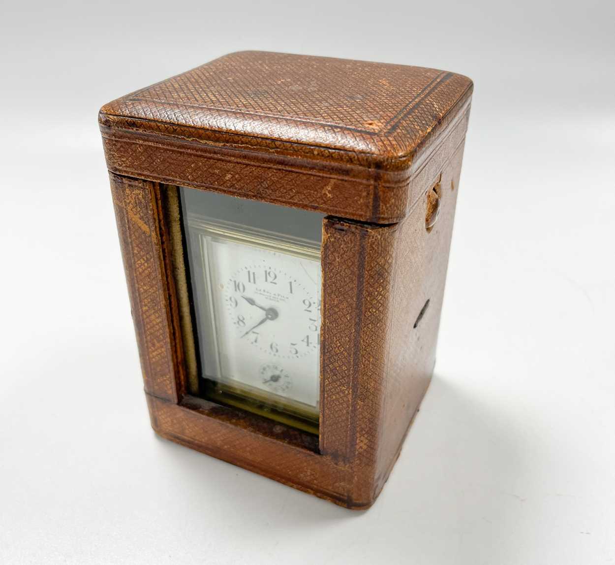 A French brass carriage clock with alarm by Le Roy & Fils, Paris, early 20th century, - Image 9 of 10