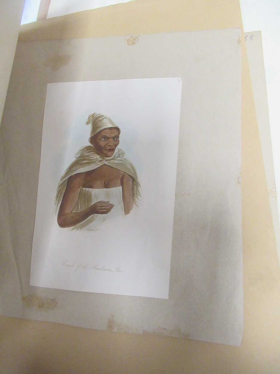 16 hand-coloured ethnographic plates (including 8 duplicates) from James Cowles Pritchard's 'Natural - Image 6 of 7