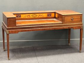 A 19th century mahogany piano converted to a sideboard 93 x 172 x 67cm