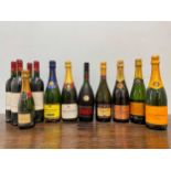 Mixed wines, including Chateau St Clair, Lussac St Emilion 2005 & 2006, various champagnes and