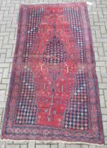 A Bidjar Mazlaghan rug 278 x 140 cm