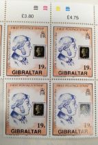 Stamps: Gibraltar interest, a large collection of sheets of modern Gibraltar stamps, together with