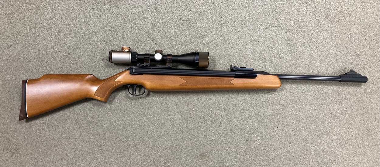 A Diana model 52 .177 side lever air rifle and scope Purchaser must be 18 years or over and