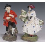 A pair of Royal Doulton figures 'The Chelsea Pair' 15cms High (2)