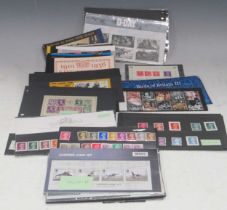 Postage stamps, group of unused definitives and commemoratives, with some higher value Machins,