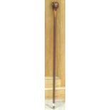 An inlaid walking stick 83.5cm long