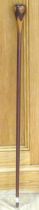 An inlaid walking stick 83.5cm long