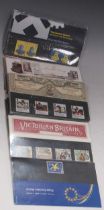 Stamps: A quantity of modern stamps to include: Ordnance Survey, Dinosaurs, Roses, World Student