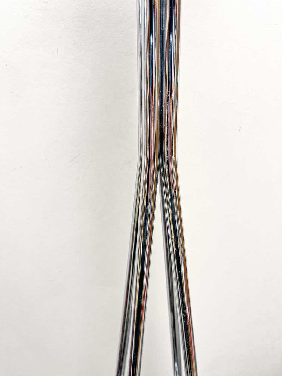 A contemporary chrome hat and coat stand, - Image 3 of 5