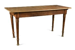 Attributed to William Birch, an Arts & Crafts beech dining table,