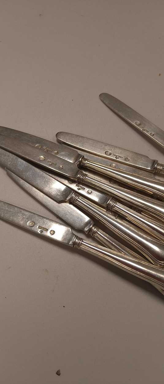 A collection of Danish metalwares silver cutlery and flatware, 514.5g (16.5ozt) weighable silver - Image 2 of 2