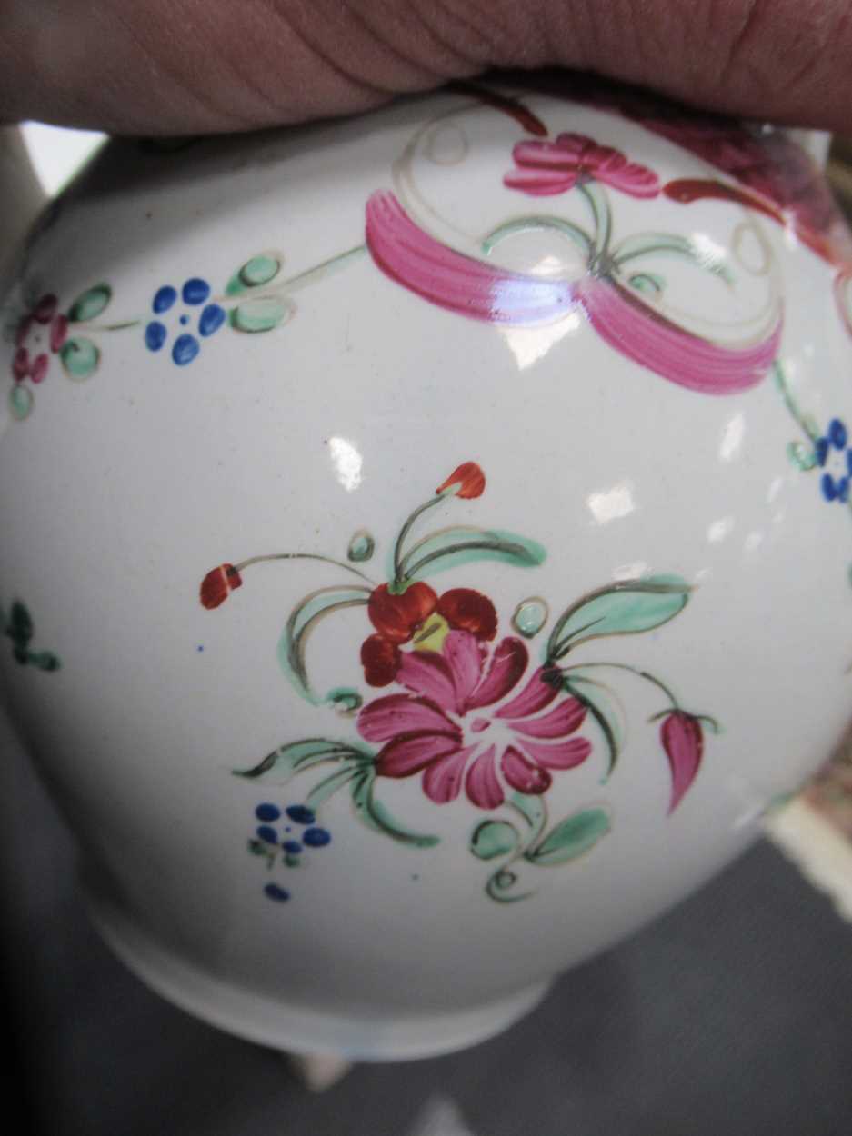 An 18th century pearlware teapot and another Chinese teapot, 18cm high (2) please see further - Image 7 of 19