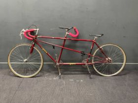 A GITANE tandem bicycle, red frame