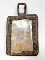Hornbook on wooden panel with remains of original mica