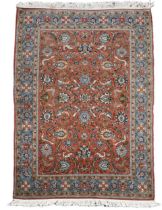 A Kashan rug, late 20th century,