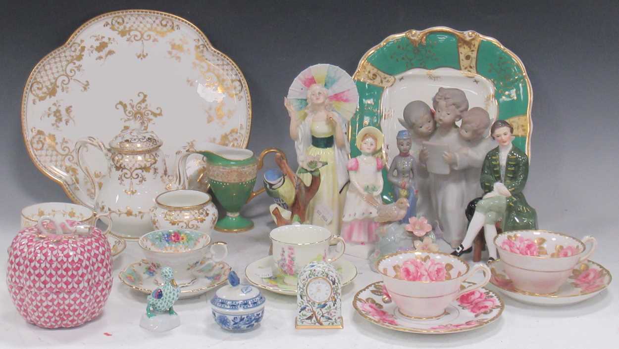 A quantity of various ceramic figures and tablewares, to include a Royal Doulton figure of a