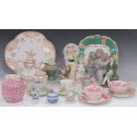 A quantity of various ceramic figures and tablewares, to include a Royal Doulton figure of a