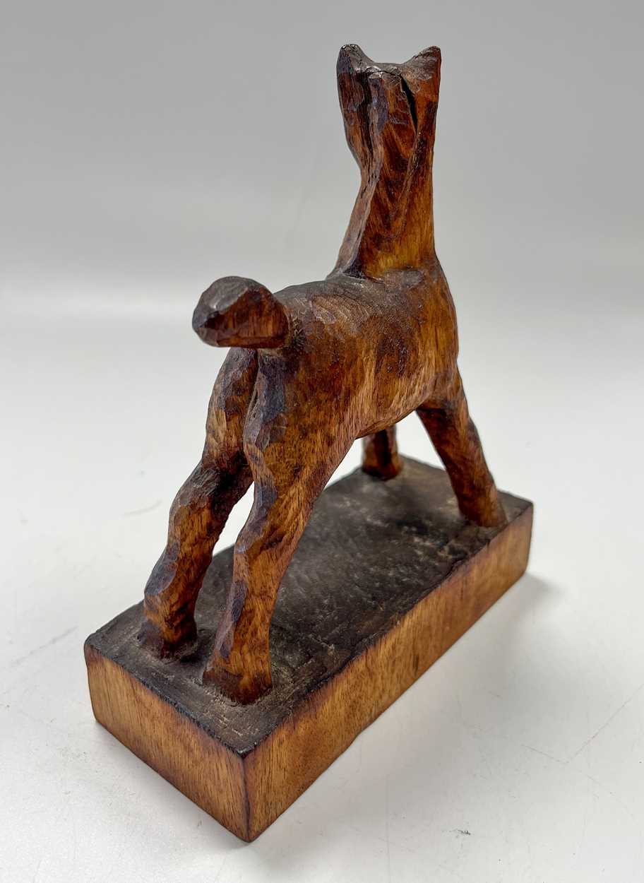 § Attributed to Arthur W. Simpson (1857-1922) of Kendal, a carved wood model of a foal, - Image 5 of 6