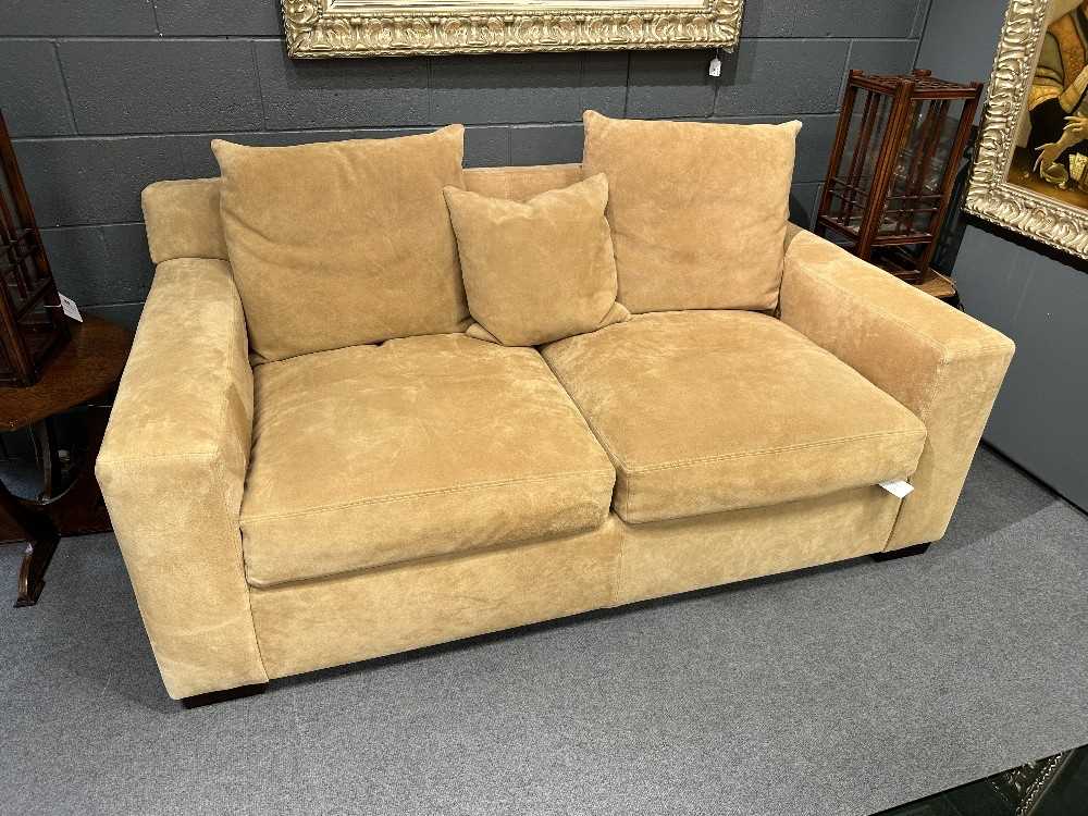 Ralph Lauren Home, a suede upholstered two-seat sofa, - Image 2 of 2
