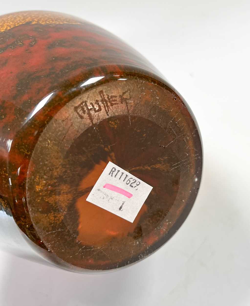 A Muller Frères glass vase, - Image 7 of 7