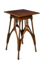 Attributed to M. H. Baillie-Scott, a mahogany occasional table,