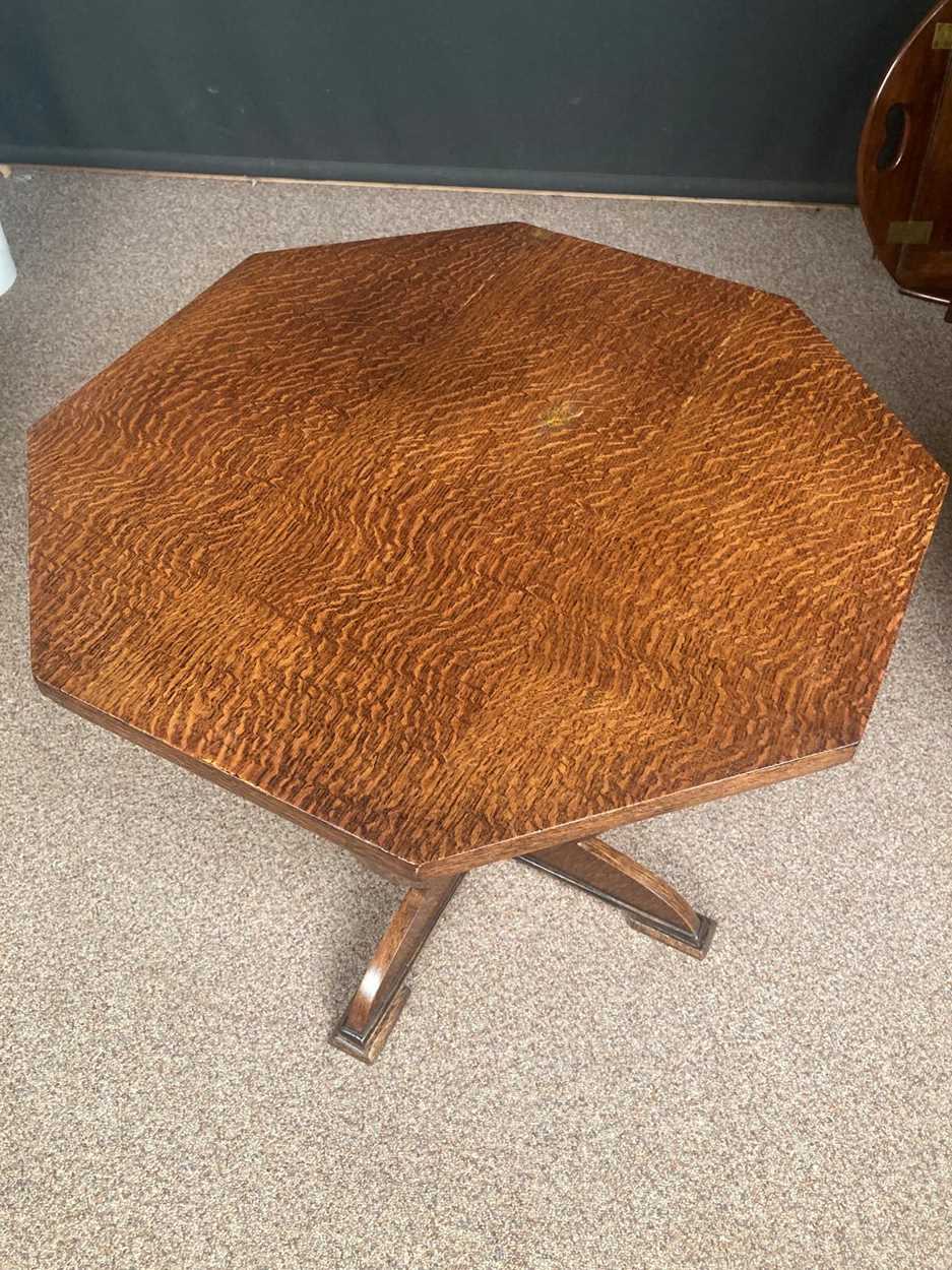 An Art Deco period oak occasional/lamp table, circa 1930, - Image 2 of 4