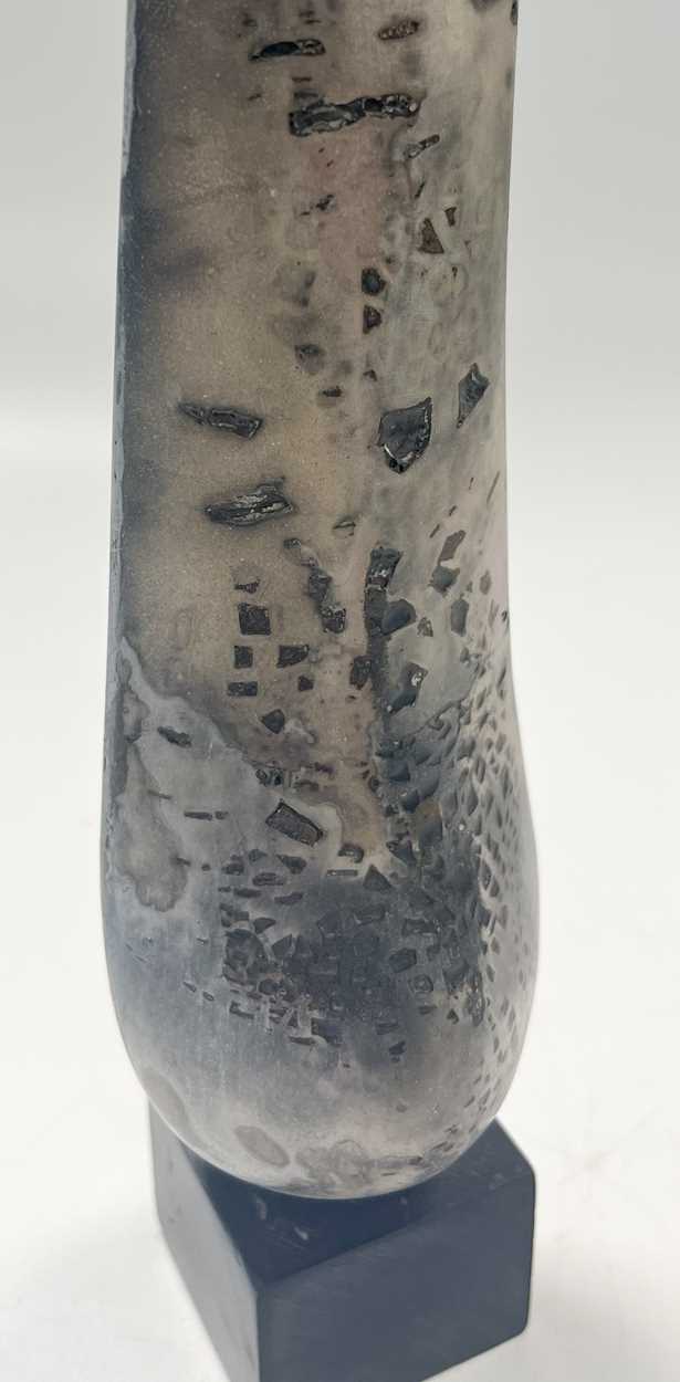 § Peter Hayes (1946-), a small raku glazed totem, - Image 7 of 8