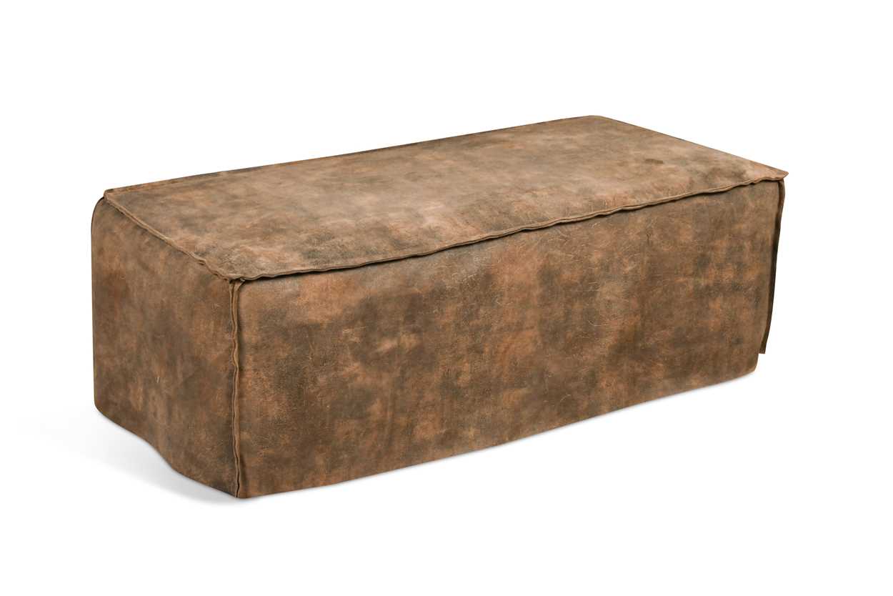 Ralph Lauren Home, an upholstered ottoman,