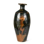 § David Leach OBE (1911-2005), a large bottle form stoneware vase,