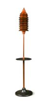 After Raymond McGrath (1903-1977), an unusual copper standard lamp,
