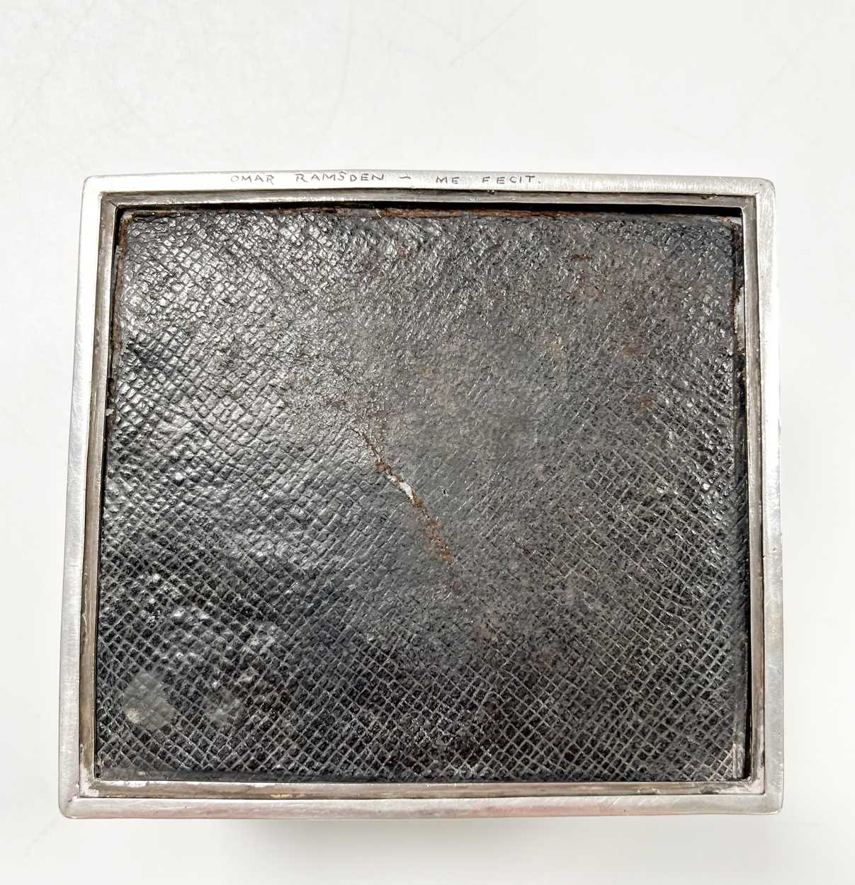 Omar Ramsden, an Arts & Crafts silver and enamel cigarette casket, - Image 10 of 11