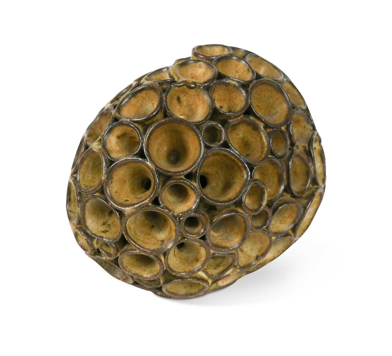 § Eileen Lewenstein (1925-2005), a stoneware organic cluster form, circa 1970,