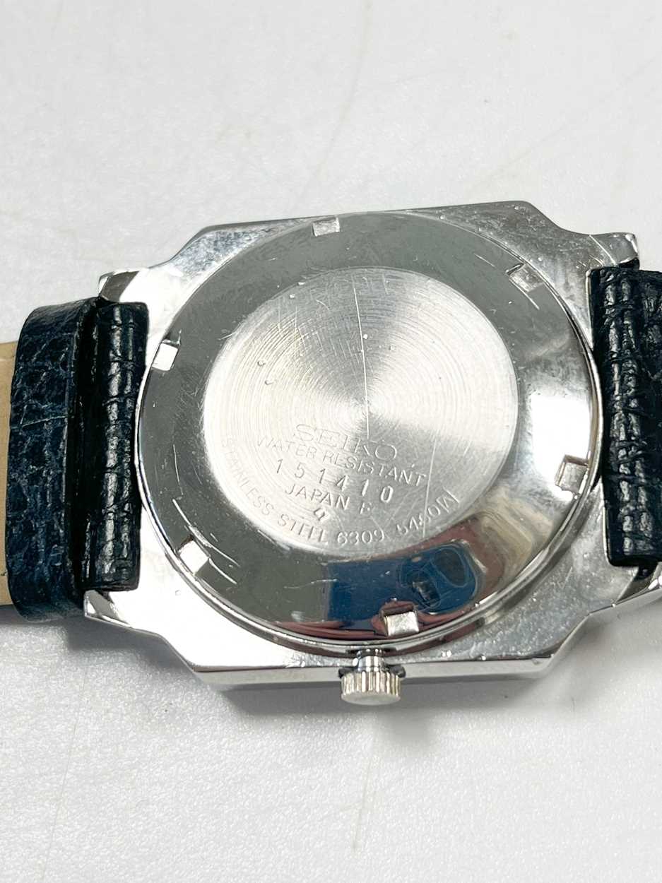 Seiko, a gentlemen's stainless steel No. 5 automatic wristwatch, - Image 4 of 10