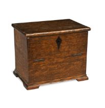§ Attributed to Arthur W. Simpson (1857-1922) of Kendal, an oak index card box,