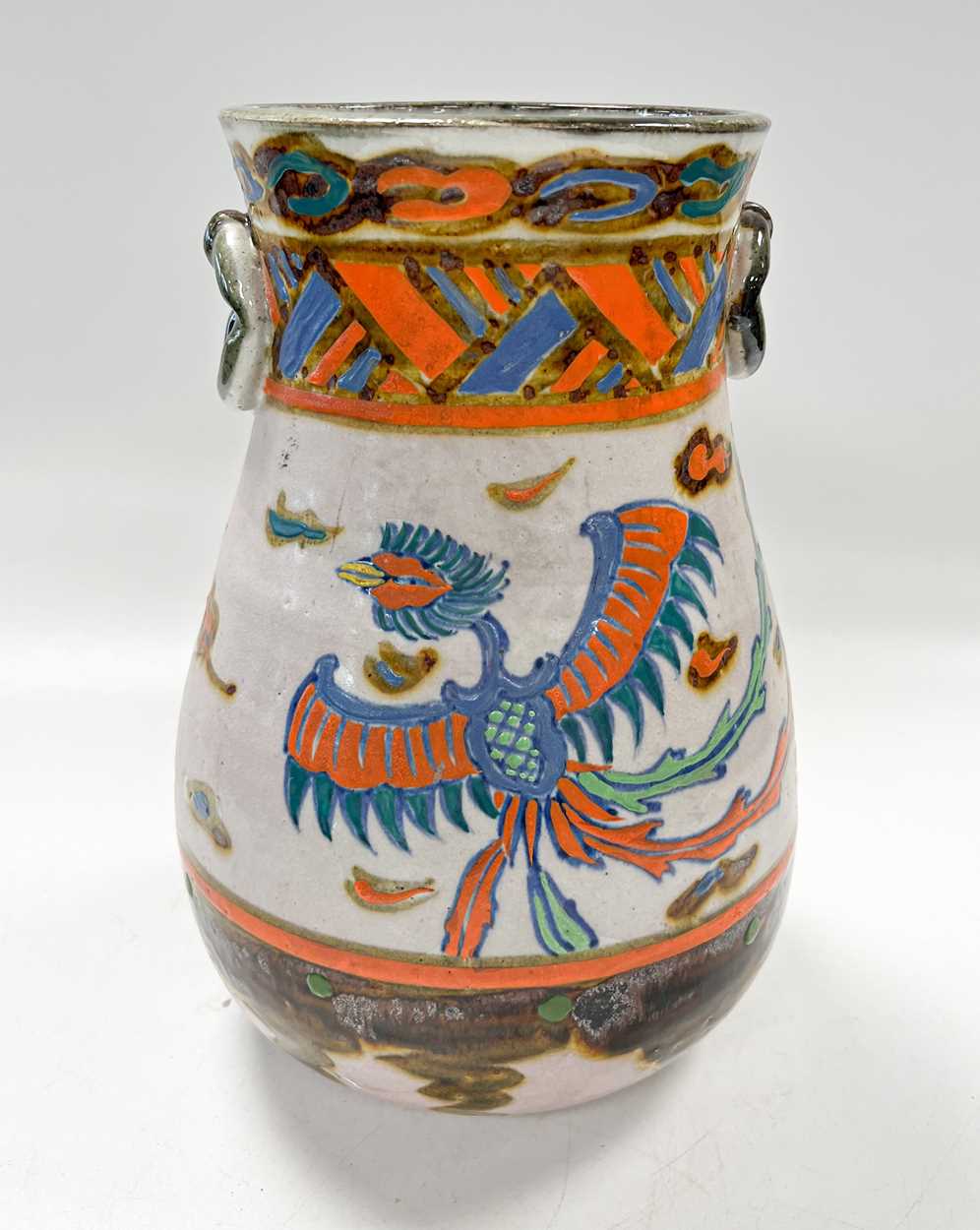 A Continental Art Pottery vase, - Image 3 of 7