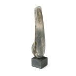 § Peter Hayes (1946-), a small raku glazed totem,