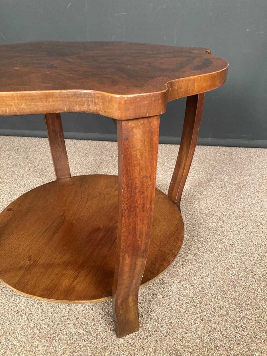 An Art deco period burr walnut coffee table, circa 1930, - Image 4 of 6