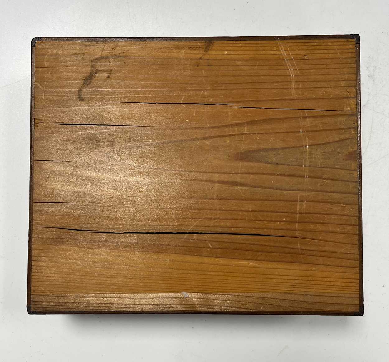 Attributed to Arthur W. Simpson (1857-1922) of Kendal, a pine table box, - Image 7 of 8