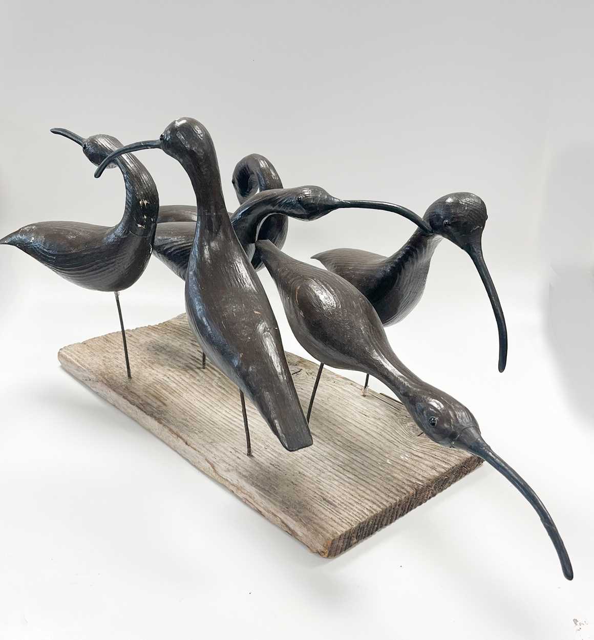 § Guy Taplin (1939-), a group of six shorebirds, - Bild 2 aus 17