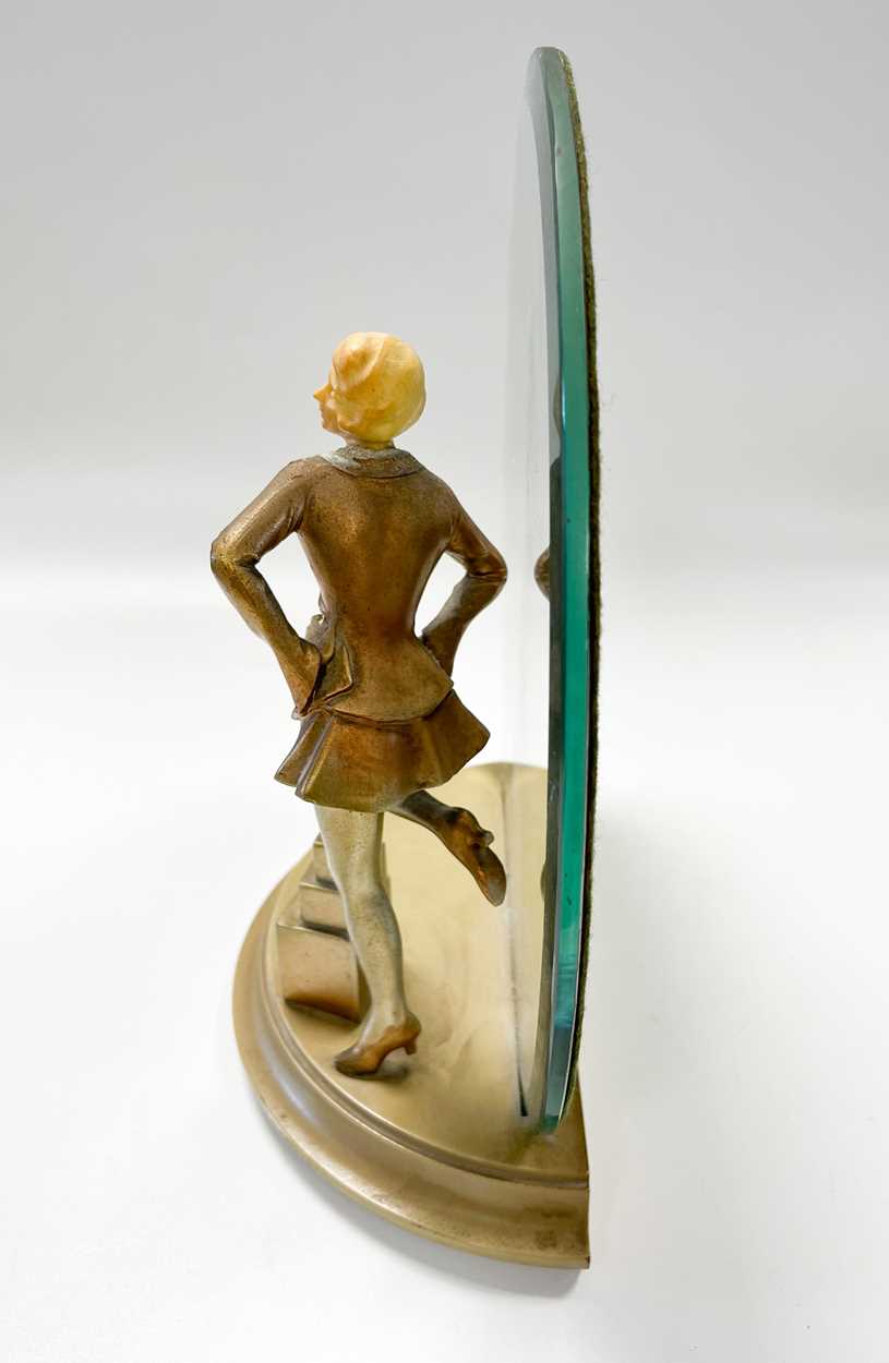 An Art Deco figural dressing table mirror, - Image 6 of 11