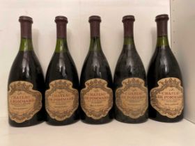 Chateau de Pommard 1981, 5 bottles,