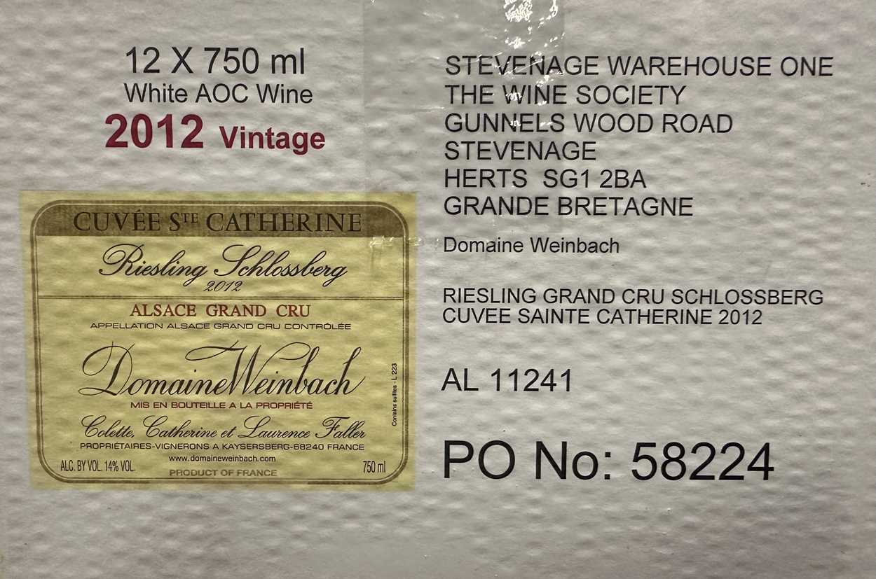 Domaine Weinbach, Riesling Alsace Grand Cru 2012,