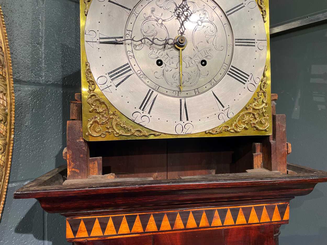 John Foster, a late George III oak and inlaid 8 day longcase clock, - Image 3 of 6