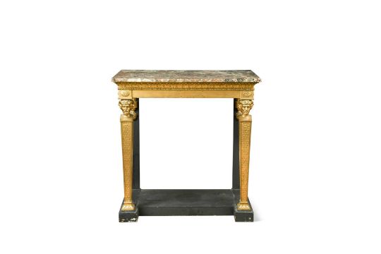 A Regency Revival marble top console table, early 20th century, - Image 1 of 16