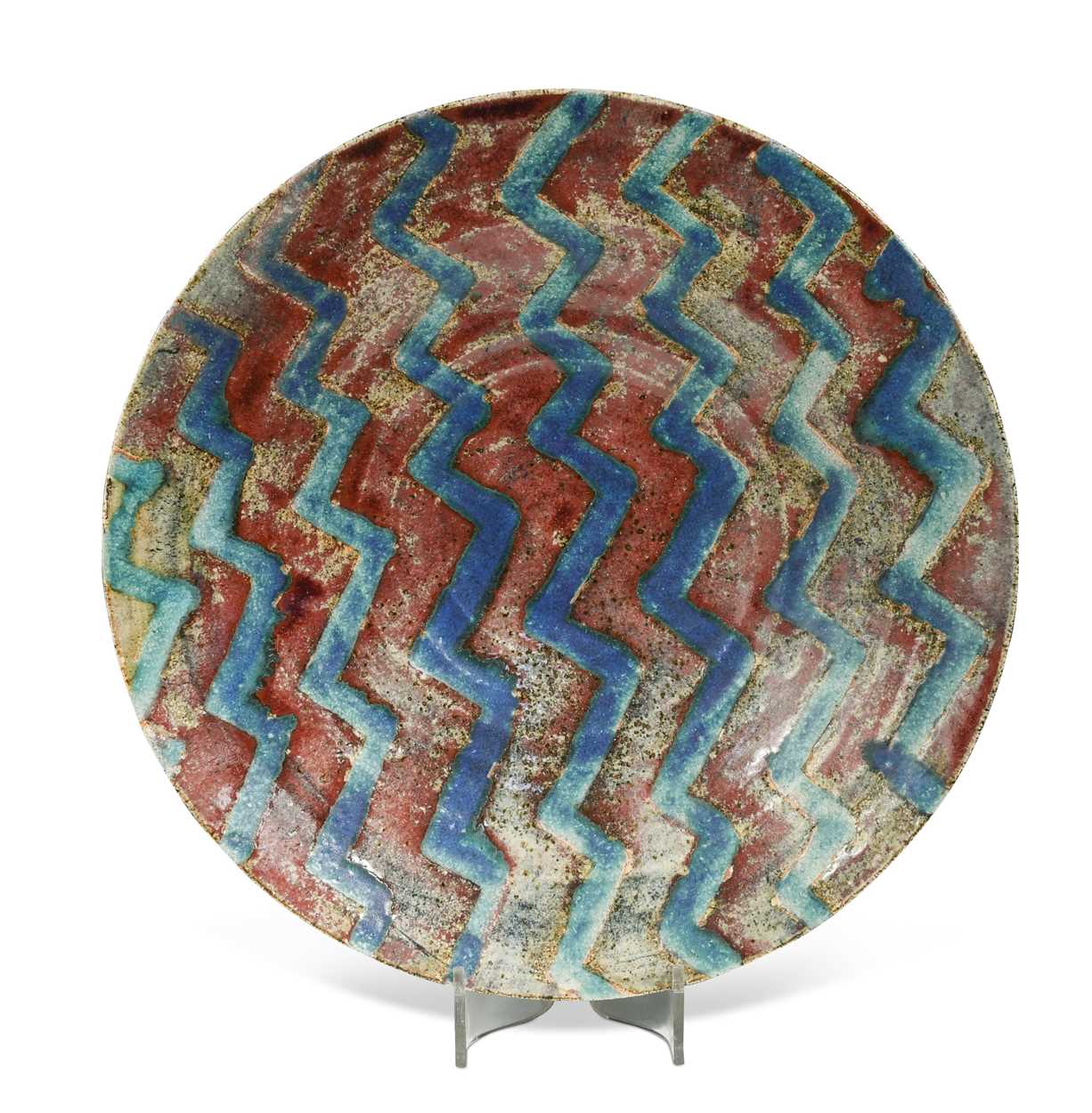 § Derek Davis (1926-2008), a large stoneware charger,