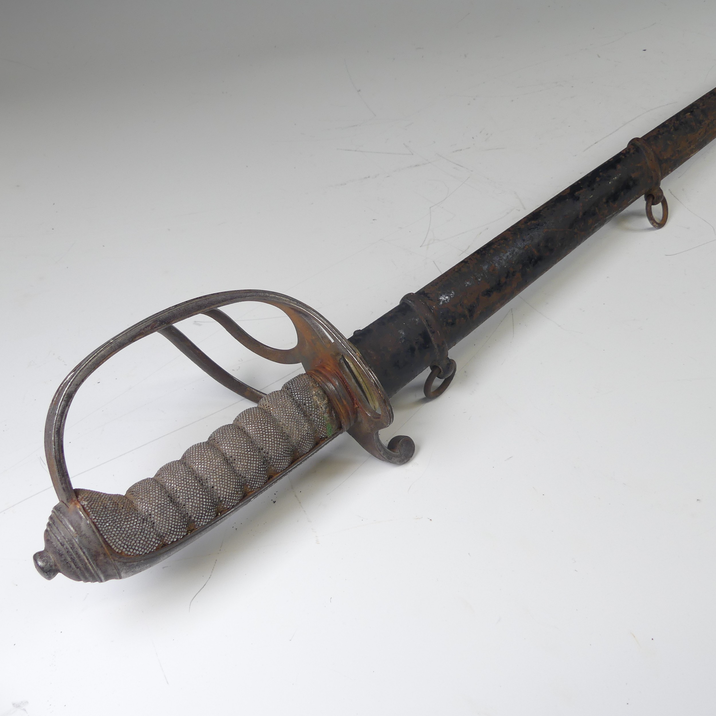 A Victorian possibly 1821 pattern light cavalry officer's Sword, 33 inch blade with makers mark ' - Image 3 of 10