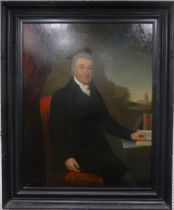 Michael Keeling (British, 1750-1820), Portrait of Rev. Robert Hill (1746-1831) of Hough Hall, oil on