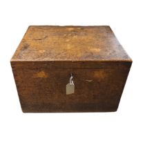 A small Antique silver Chest, W 48 cm x H 32.5 cm x D 36.5 cm.